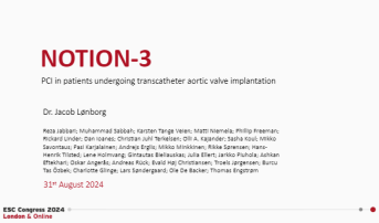 NOTION-3: PCI in patients undergoing transcatheter aortic valve implantation